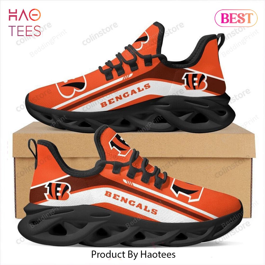 Cincinnati Bengals Football Team Max Soul Shoes Hot Sneakers For Fans