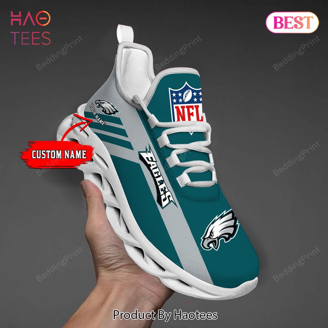 Custom Name Philadelphia Eagles NFL Max Soul Shoes Custom Name Philadelphia Eagles NFL Max Soul Shoes