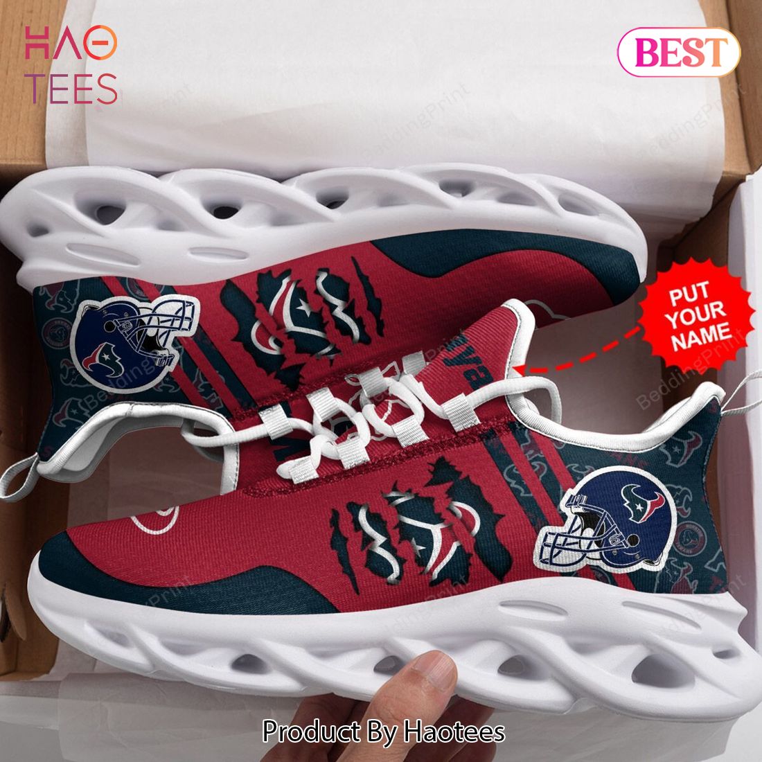 Jacksonville Jaguars Personalized Name NFL Max Soul Shoes Men And