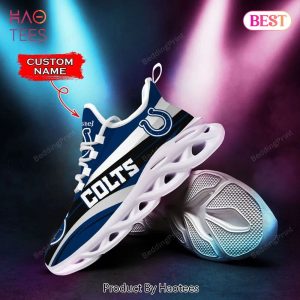Indianapolis Colts NFL Custom Name Max Soul Shoes