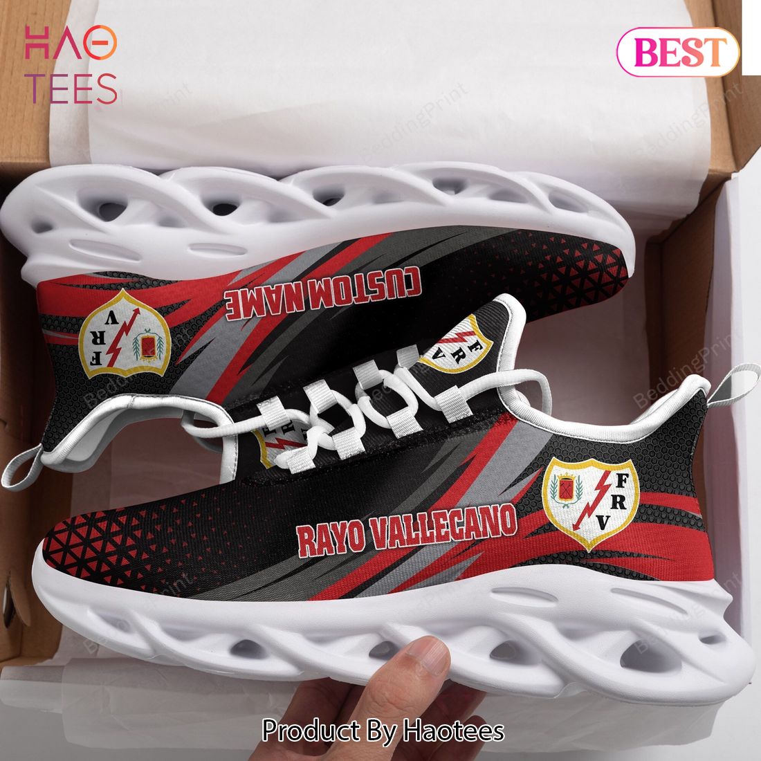 La Liga Rayo Vallecano Custom Personalized Max Soul Shoes La Liga Rayo Vallecano Custom Personalized Max Soul Shoes