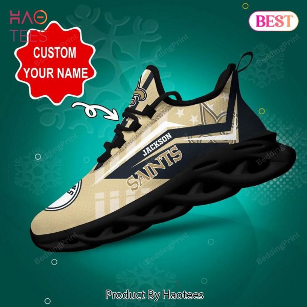 New Orleans Saints NFL Custom Name Max Soul Shoes