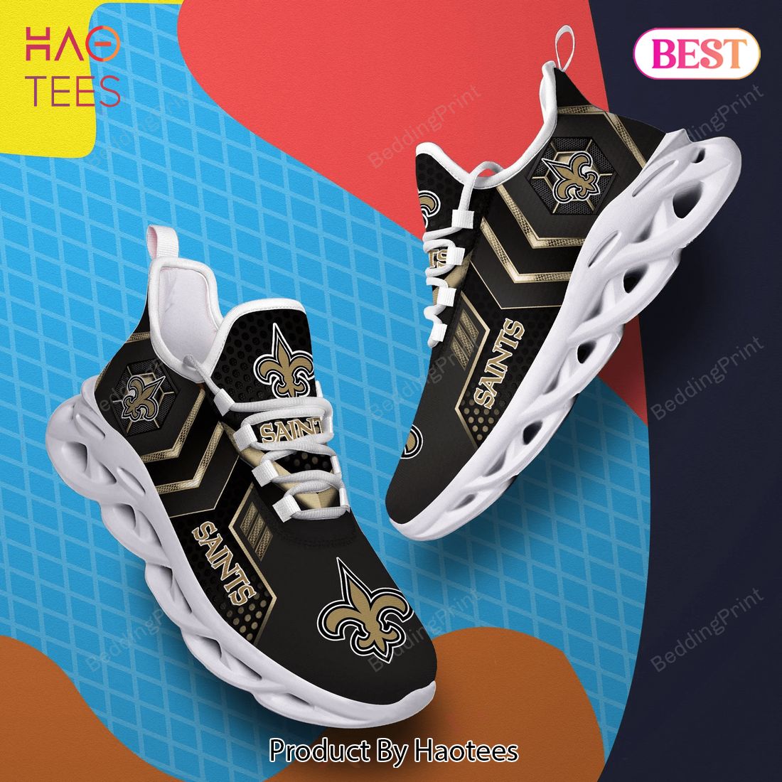 New Orleans Saints NFL Max Soul Shoes New Orleans Saints NFL Max Soul Shoes