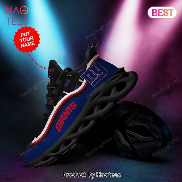 New York Giants Custom Personalized NFL Max Soul Shoes