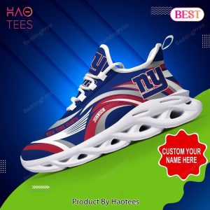 New York Giants NFL Custom Name Max Soul Shoes