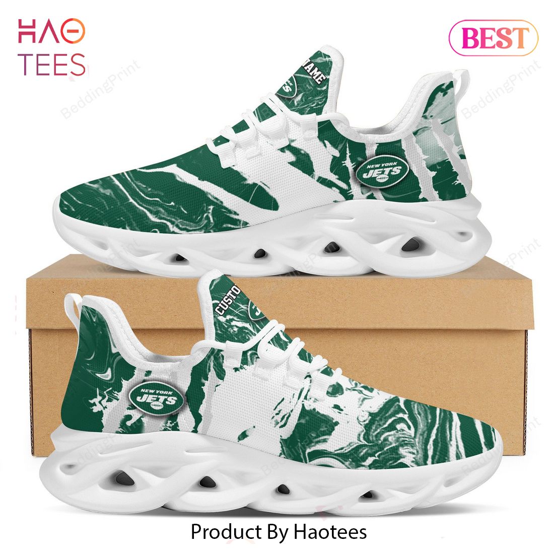 New York Jets NFL Custom Personalized Max Soul Shoes New York Jets NFL Custom Personalized Max Soul Shoes