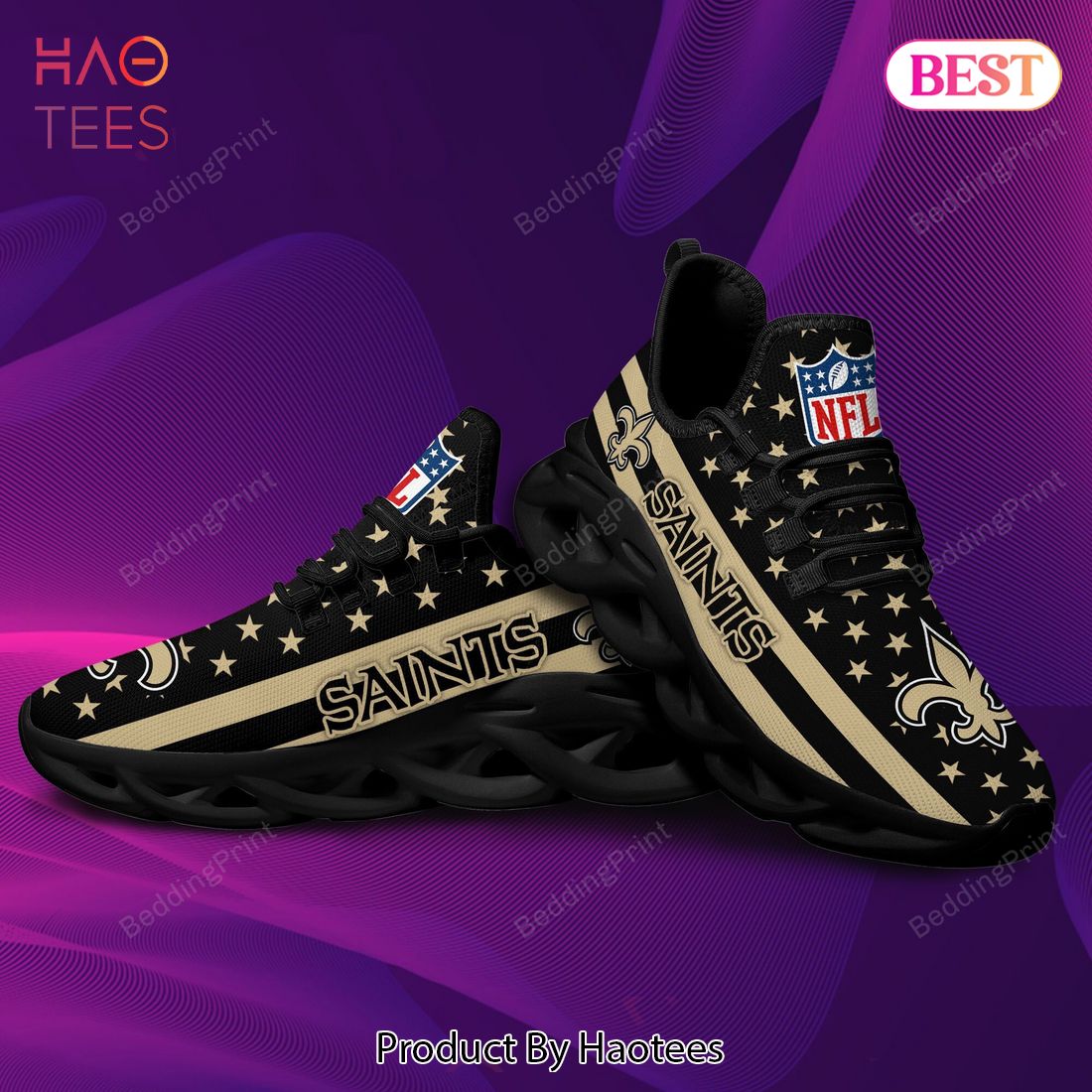 NFL New Orleans Saints Max Soul Shoes NFL New Orleans Saints Max Soul Shoes