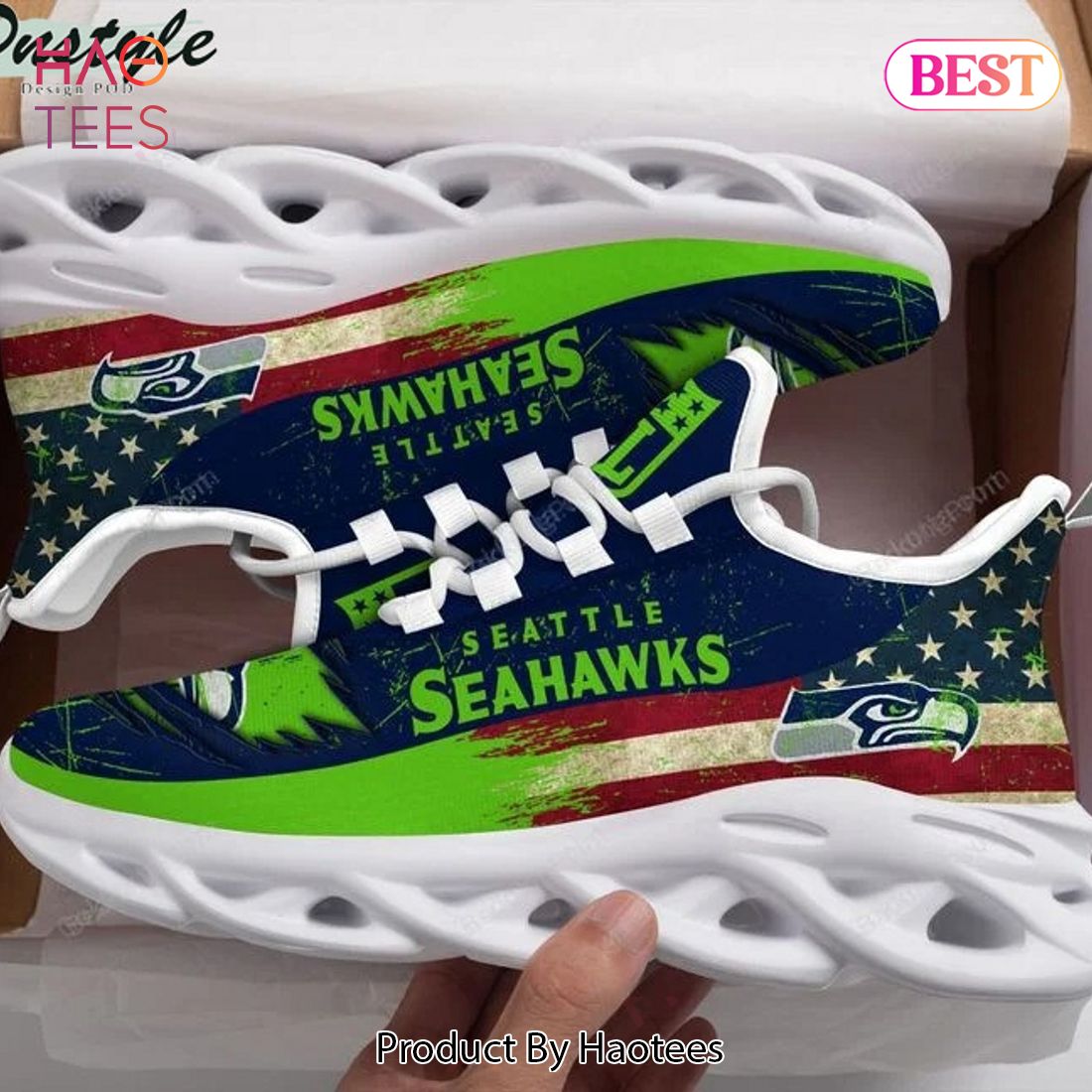 Seattle Seahawks Sneakers Max Soul Shoes