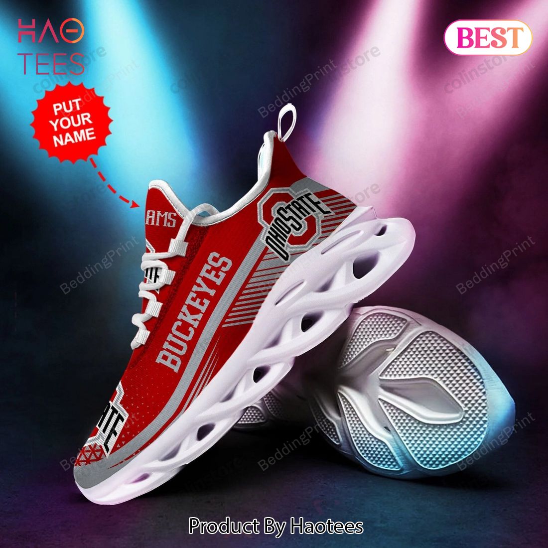 Ohio State Buckeyes Custom Personalized NCAA Max Soul Shoes Ohio State Buckeyes Custom Personalized NCAA Max Soul Shoes