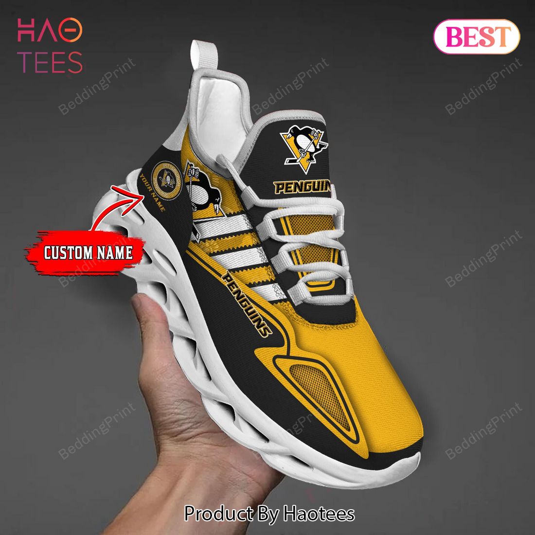 Pittsburgh Penguins Custum Name NHL Max Soul Shoes Pittsburgh Penguins Custum Name NHL Max Soul Shoes