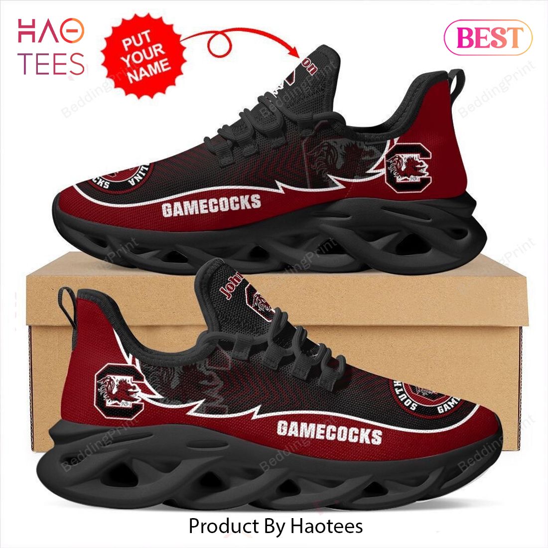 South Carolina Gamecocks Custom Name NCAA Max Soul Shoes South Carolina Gamecocks Custom Name NCAA Max Soul Shoes