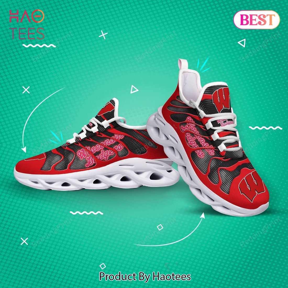 Wisconsin Badgers NCAA Max Soul Shoes Wisconsin Badgers NCAA Max Soul Shoes