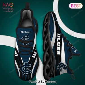 [Personalized Name] Carlton Blues AFL Max Soul Shoes