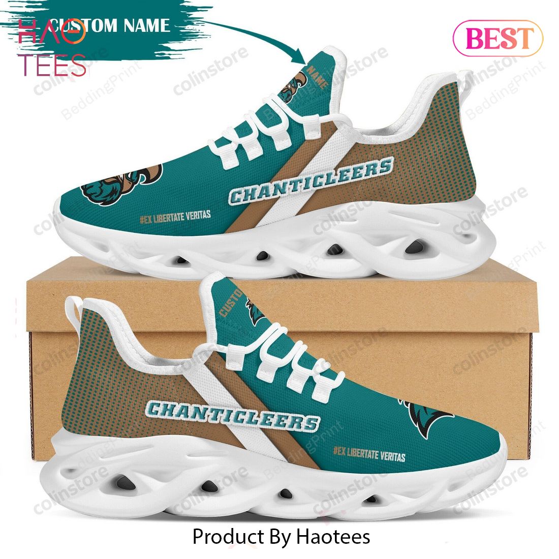 [Personalized Name] Coastal Carolina Chanticleers NCAA Max Soul Shoes