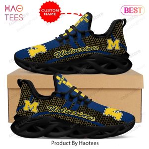 [Personalized Name] Michigan Wolverines NCAA Max Soul Shoes
