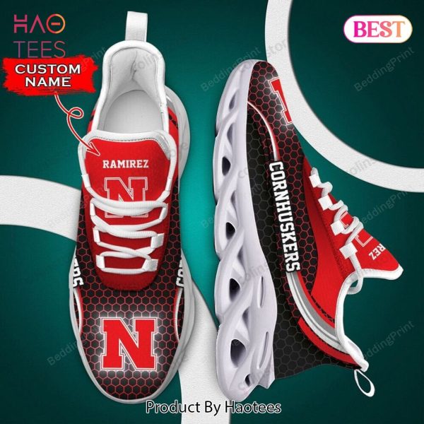 [Personalized Name] Nebraska Cornhuskers NCAA Max Soul Shoes