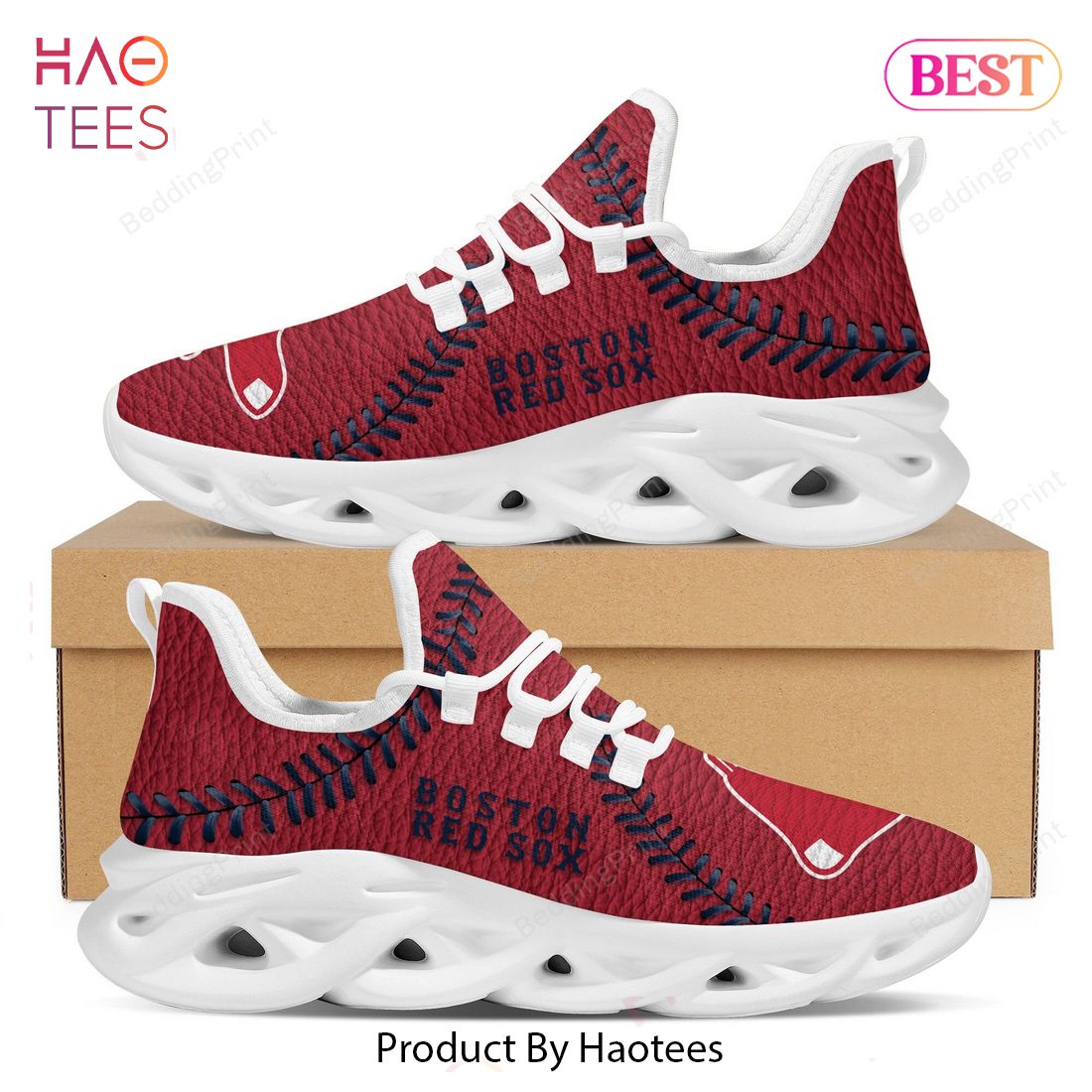 Boston Red Sox MLB Baseball Teams Leather Surface Design Trending Max Soul  Shoes
