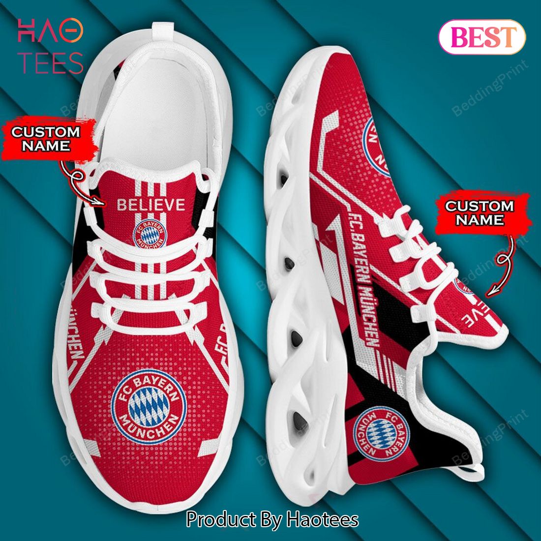 Bundesliga FC Bayern M?nchen Personalized Custom Name Max Soul Shoes