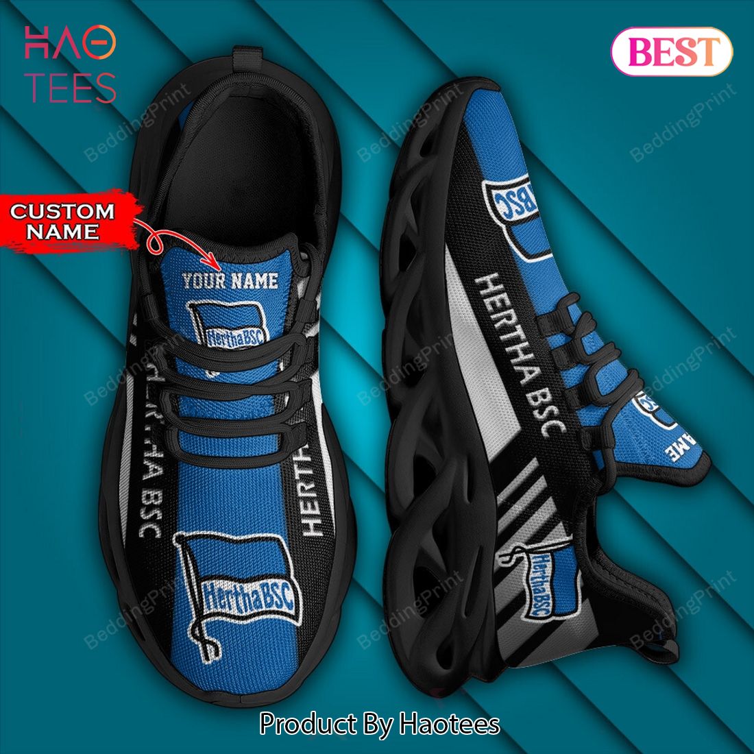 Bundesliga Hertha BSC Personalized Custom Name Max Soul Shoes