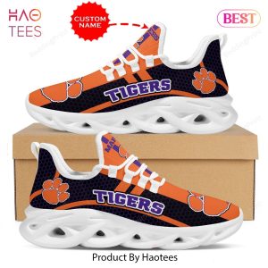 Clemson Tigers NCAA Custom Name Max Soul Shoes