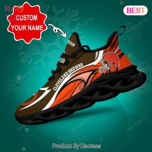 Cleveland Browns NFL Custom Name Max Soul Shoes