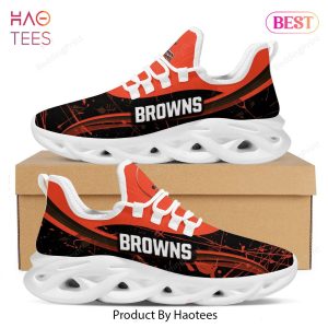 Cleveland Browns NFL Splash Colors Design Trending Max Soul Shoes