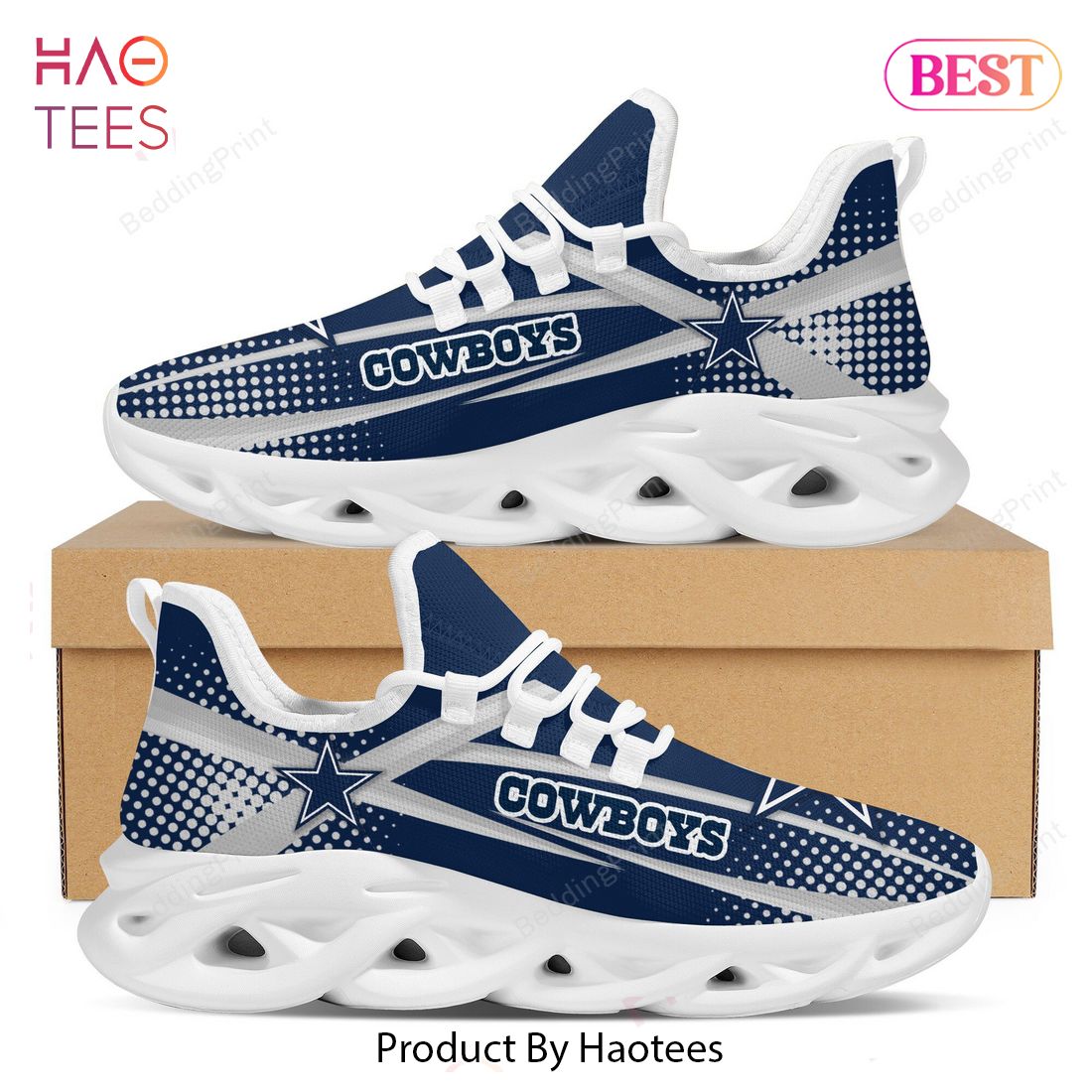 Nfl Dallas Cowboys Custom Name Max Soul Shoes Chunky Sneakers