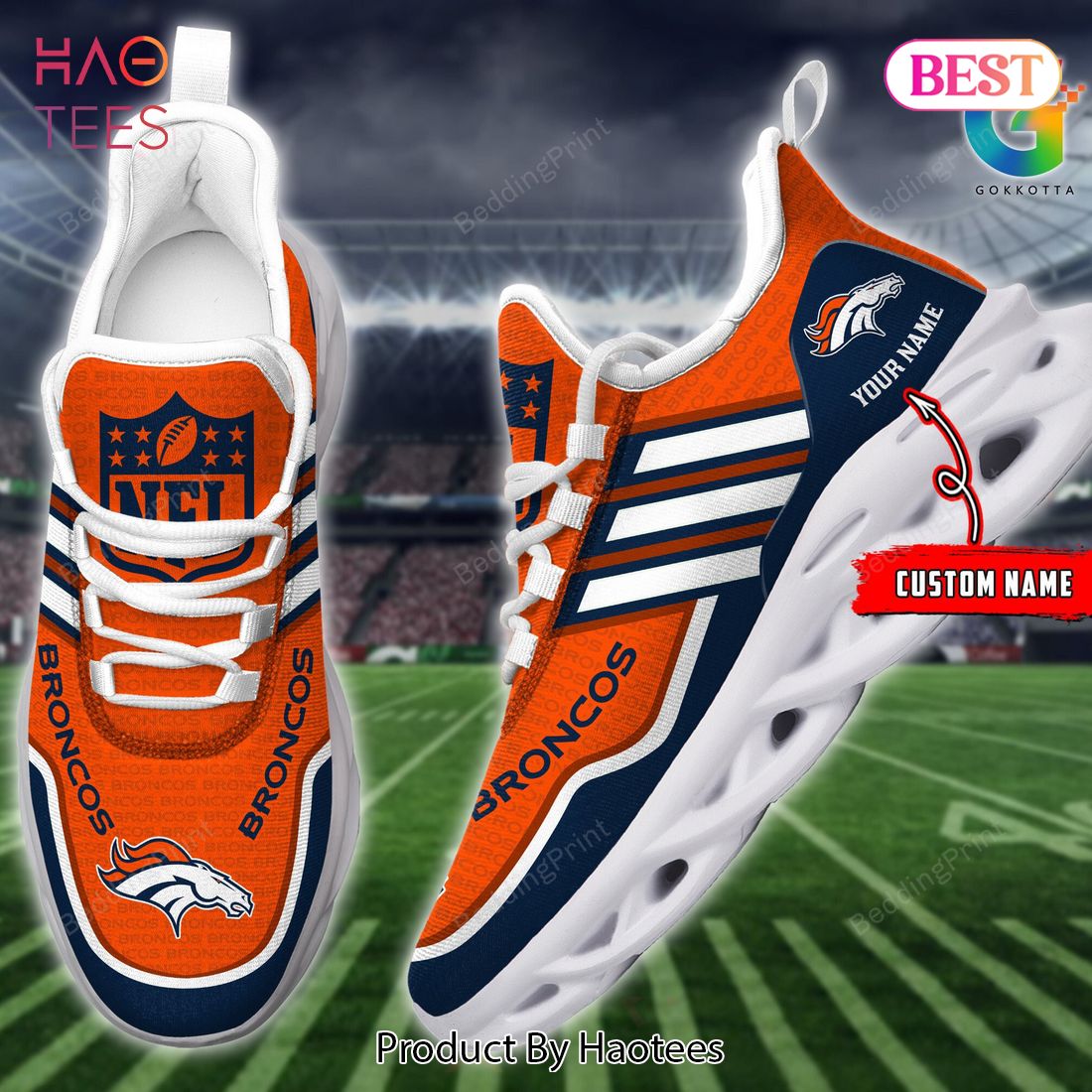 Denver Broncos Personalized Max Soul Shoes Denver Broncos Personalized Max Soul Shoes