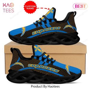Los Angeles Chargers NFL Custom Name Max Soul Shoes