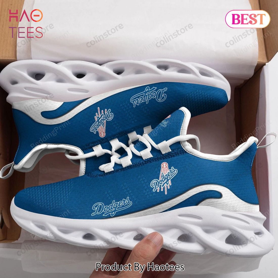 MLB Los Angeles Dodgers Low Top Shoes Style 3 Sports Sneakers Men