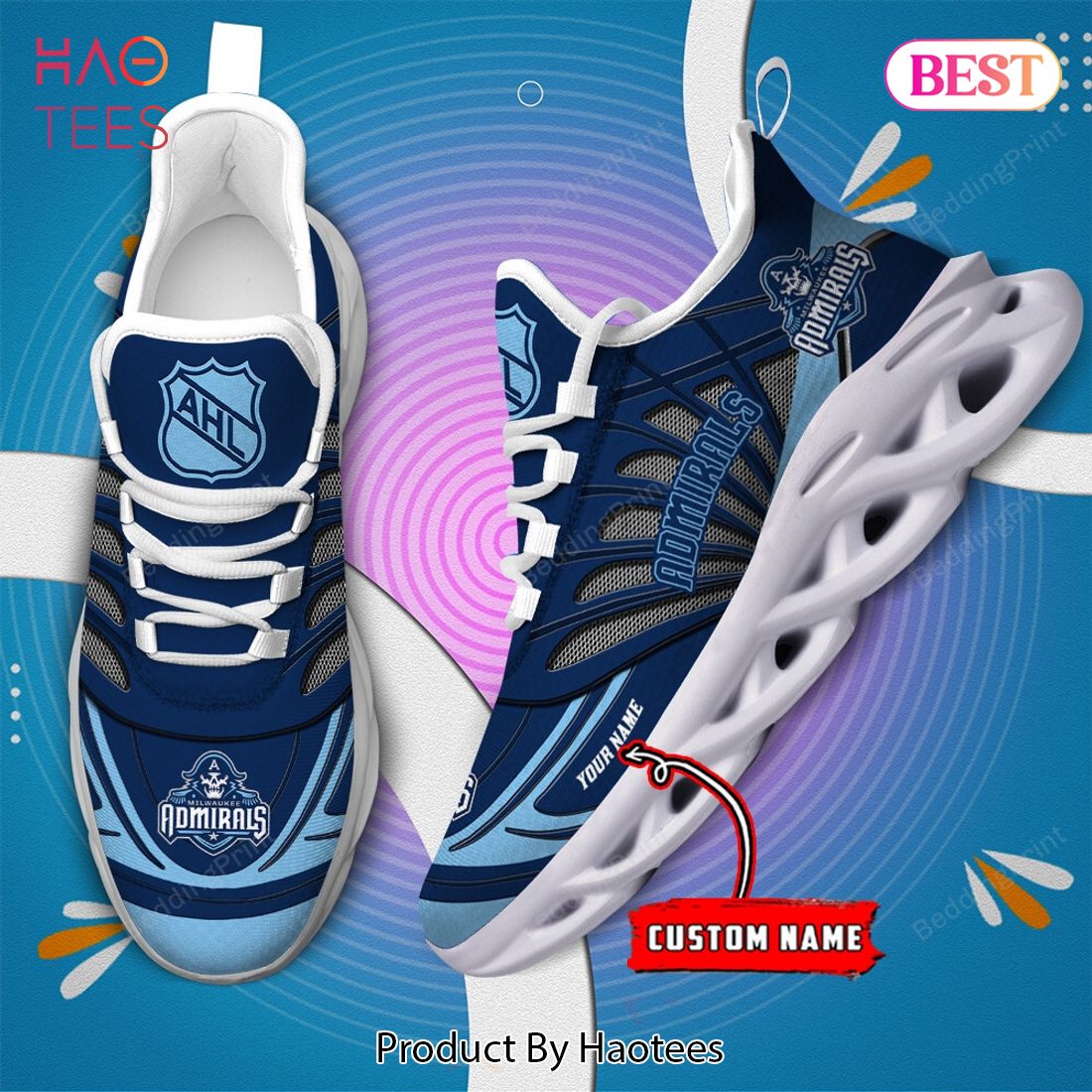 Milwaukee Admirals Personalized AHL Max Soul Shoes