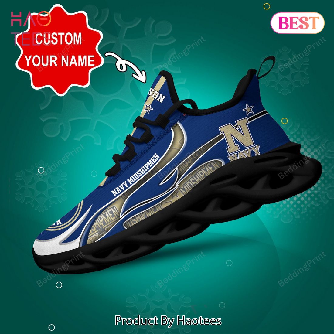 Navy Midshipmen NCAA Personalized Max Soul Shoes Navy Midshipmen NCAA Personalized Max Soul Shoes