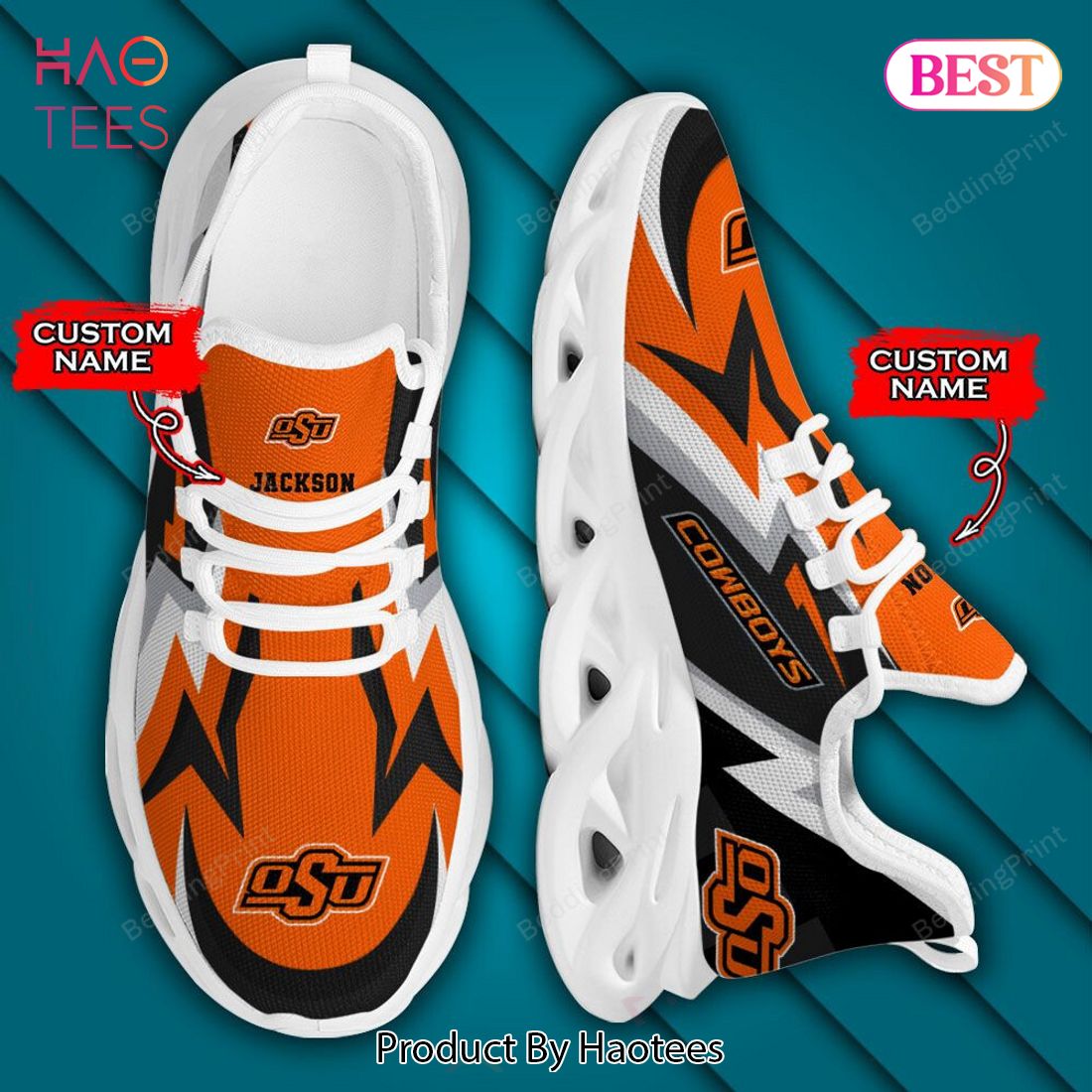 NCAA Oklahoma State Cowboys Personalized Custom Name Max Soul Shoes NCAA Oklahoma State Cowboys Personalized Custom Name Max Soul Shoes
