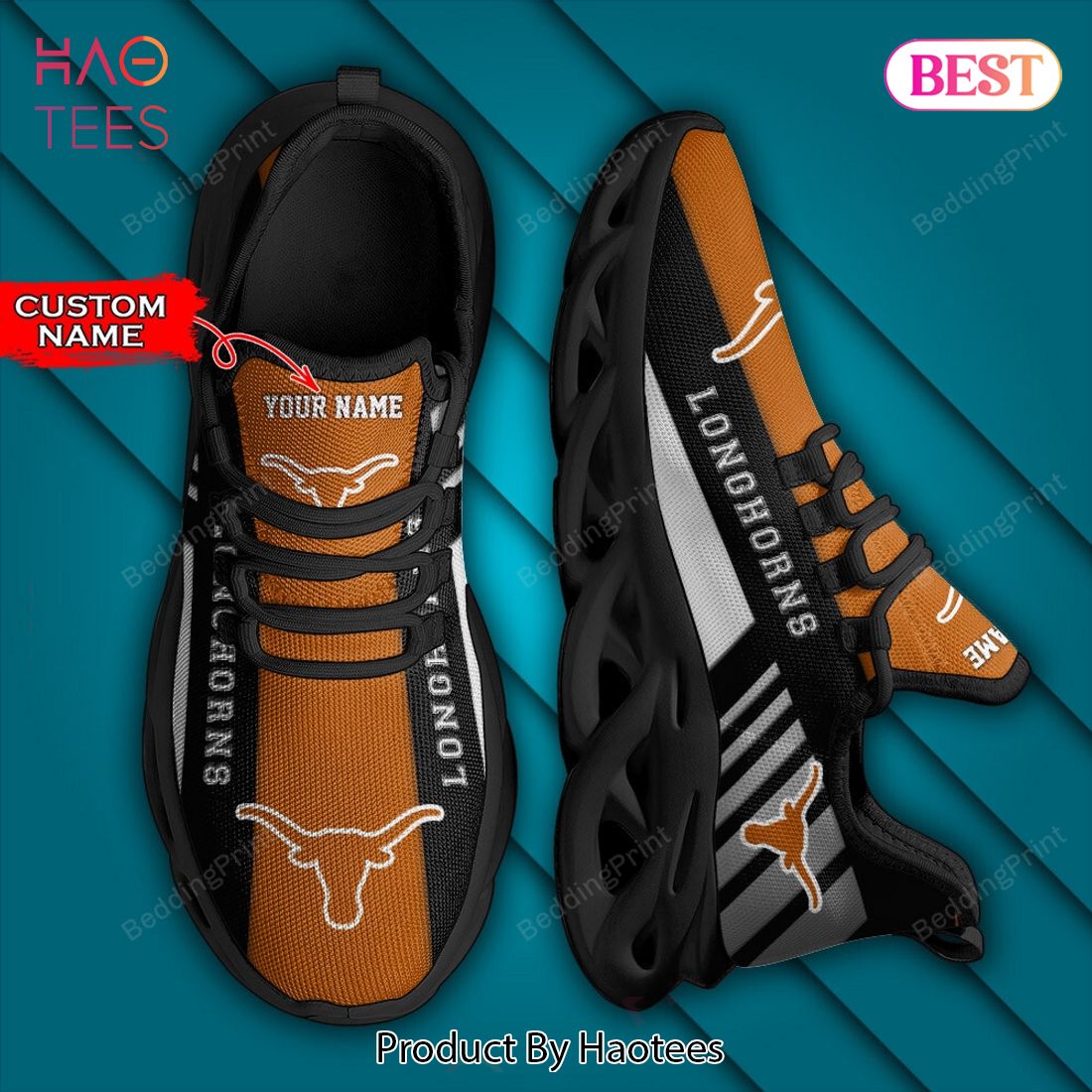 NCAA Texas Longhorns Personalized Custom Name Max Soul Shoes NCAA Texas Longhorns Personalized Custom Name Max Soul Shoes