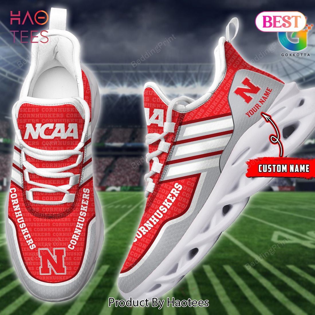 Nebraska Cornhuskers Personalized Max Soul Shoes Nebraska Cornhuskers Personalized Max Soul Shoes