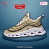New Orleans Saints Custom Name Max Soul Shoes New Orleans Saints Custom Name Max Soul Shoes