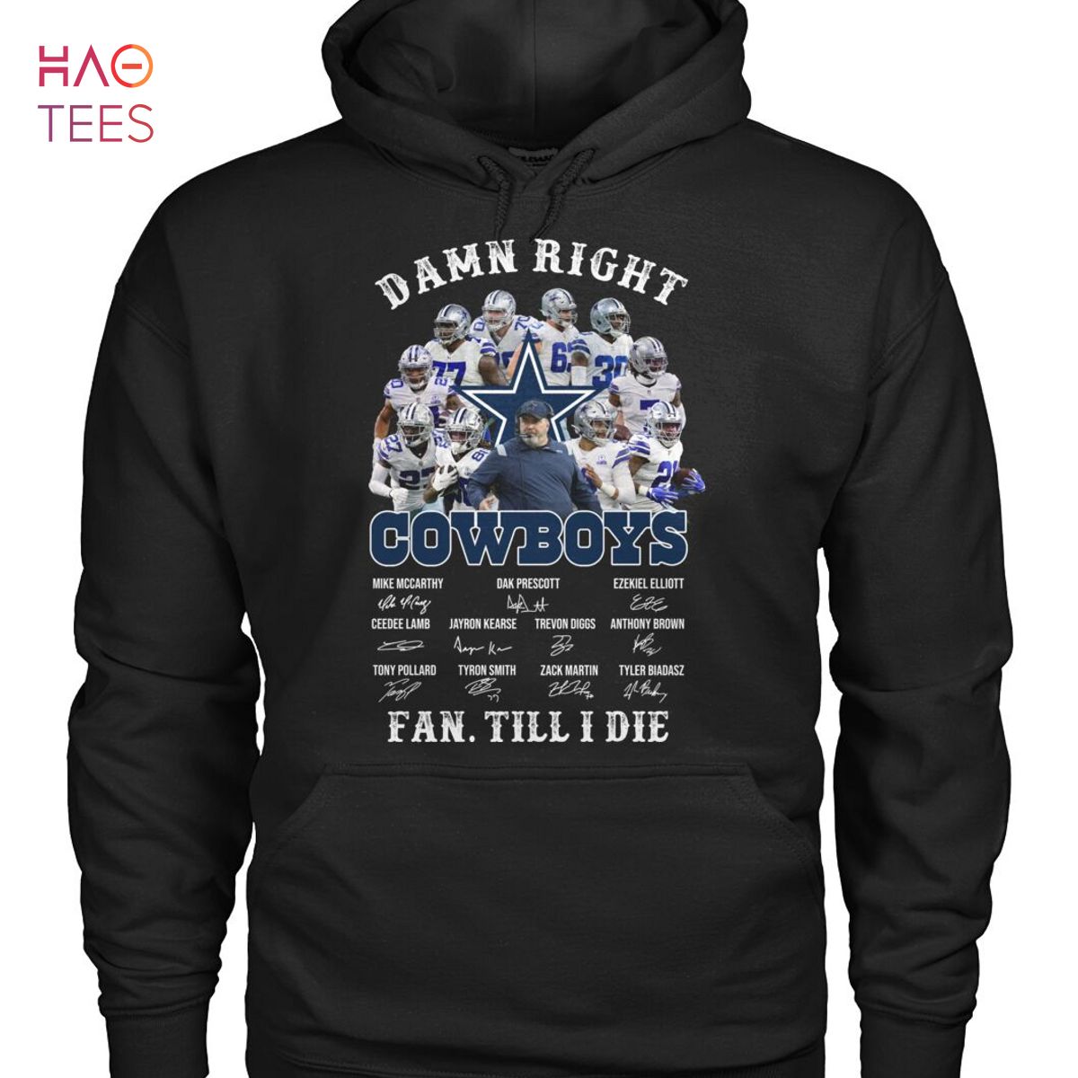 CeeDee Lamb Dallas Cowboys Big & Tall Fleece Name & Number Pullover Hoodie  - Navy