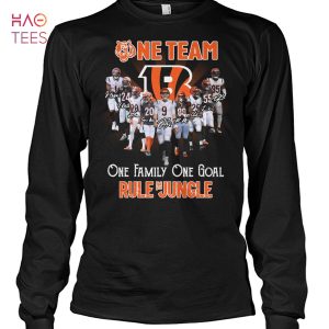 Ne Team One Family One Goal Rule The Jungle Cincinnati Bengals T Shirt