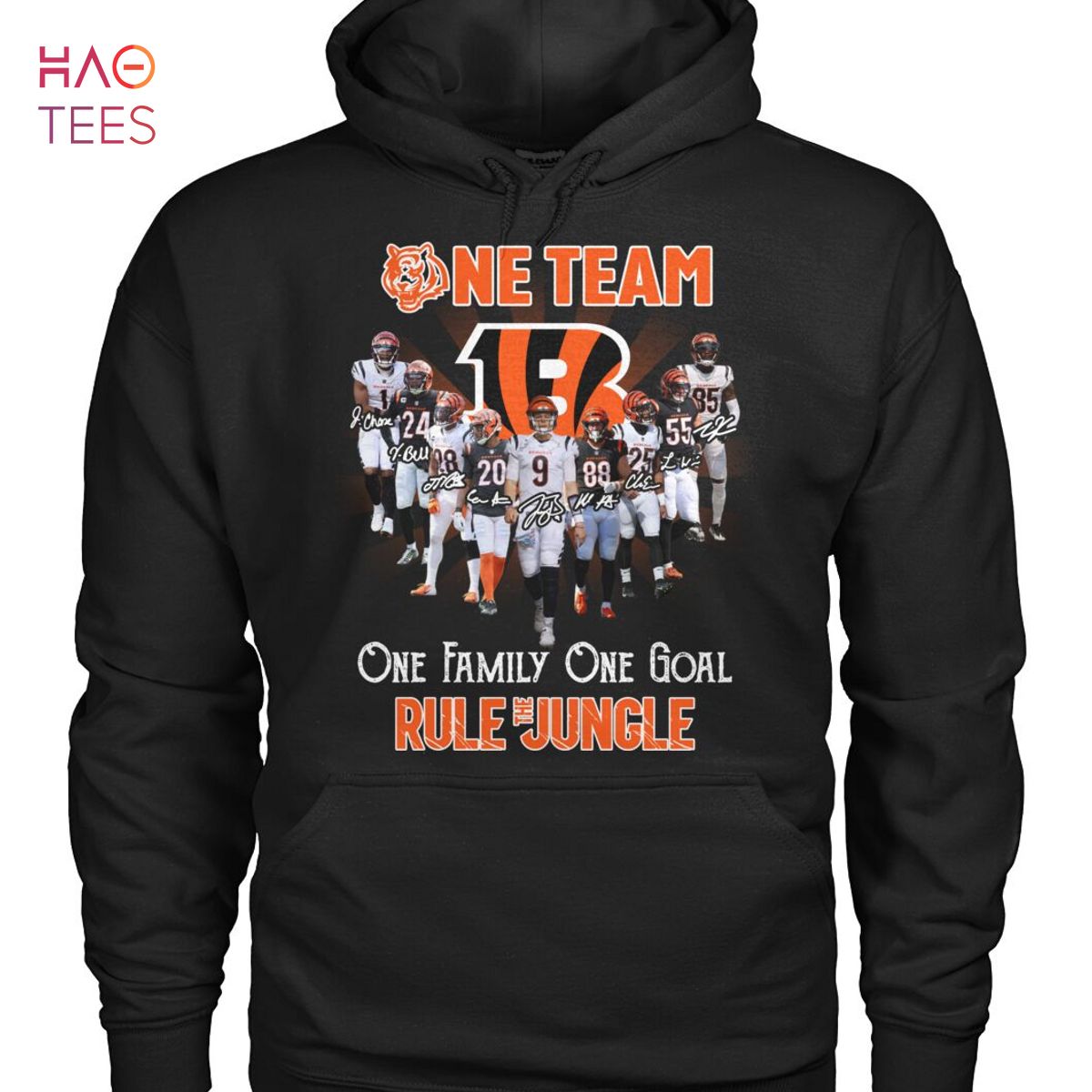 Ne Team One Family One Goal Rule The Jungle Cincinnati Bengals T Shirt