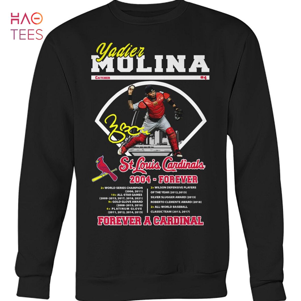 Yadier Molina St Louis Cardinals 2X World Series Champion