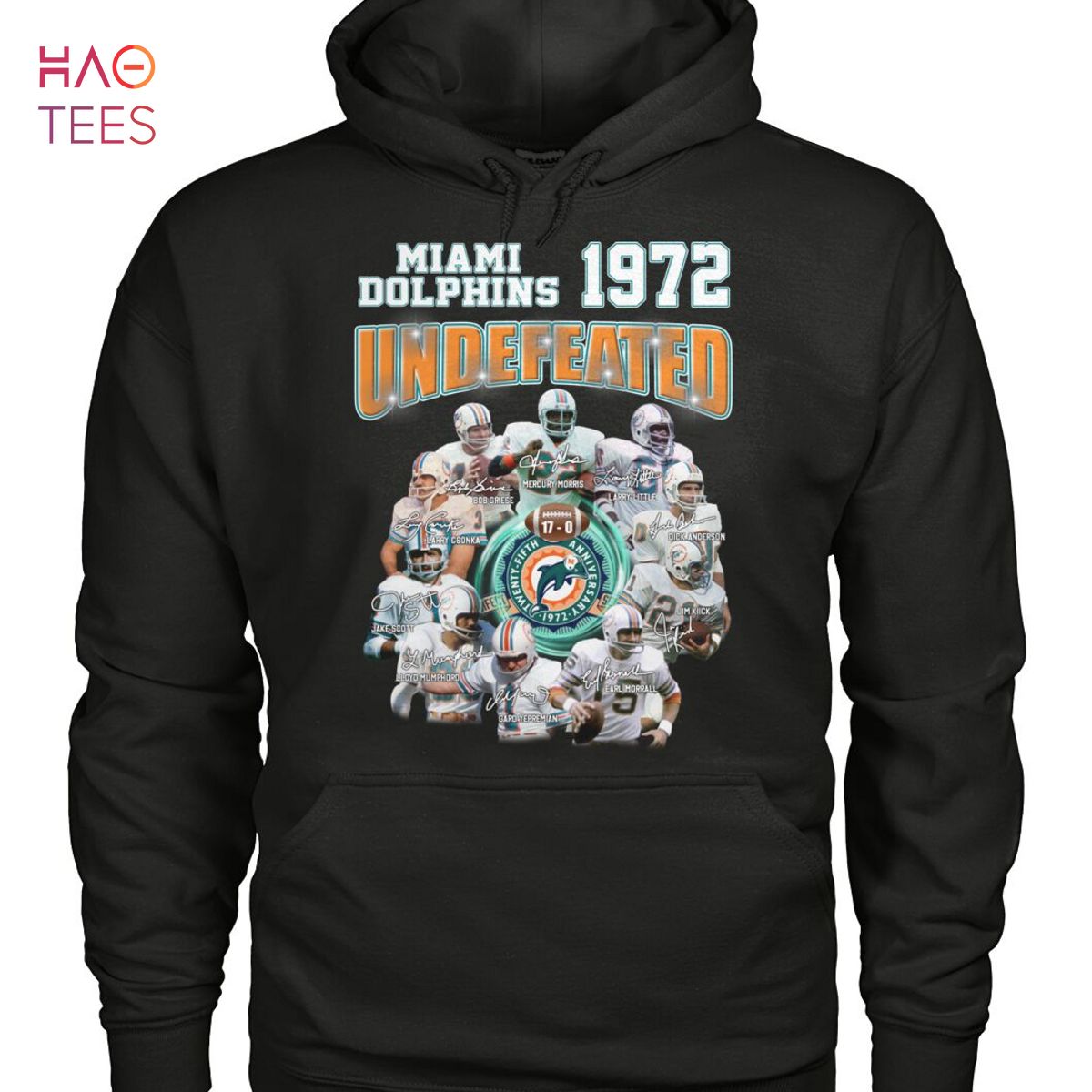 Miami Dolphins 1972 Undefeated T Shirt Miami Dolphins 1972 Undefeated T Shirt