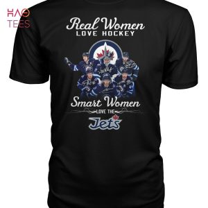 Real Women Love Hockey Smart Women Love The Winnipeg Jets T Shirt