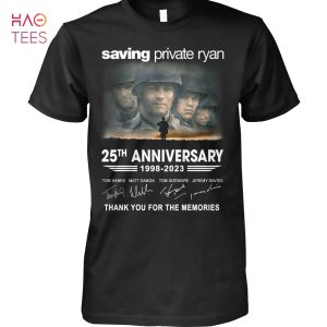 Saving Private Ryan 25 Anniversary 1998 2023 Thank You For The Memories T Shirt