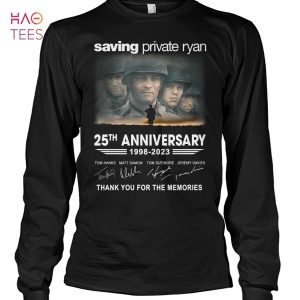 Saving Private Ryan 25 Anniversary 1998 2023 Thank You For The Memories T Shirt