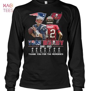 Tom Braydy 2000 2023 Thank You For The Memories T Shirt