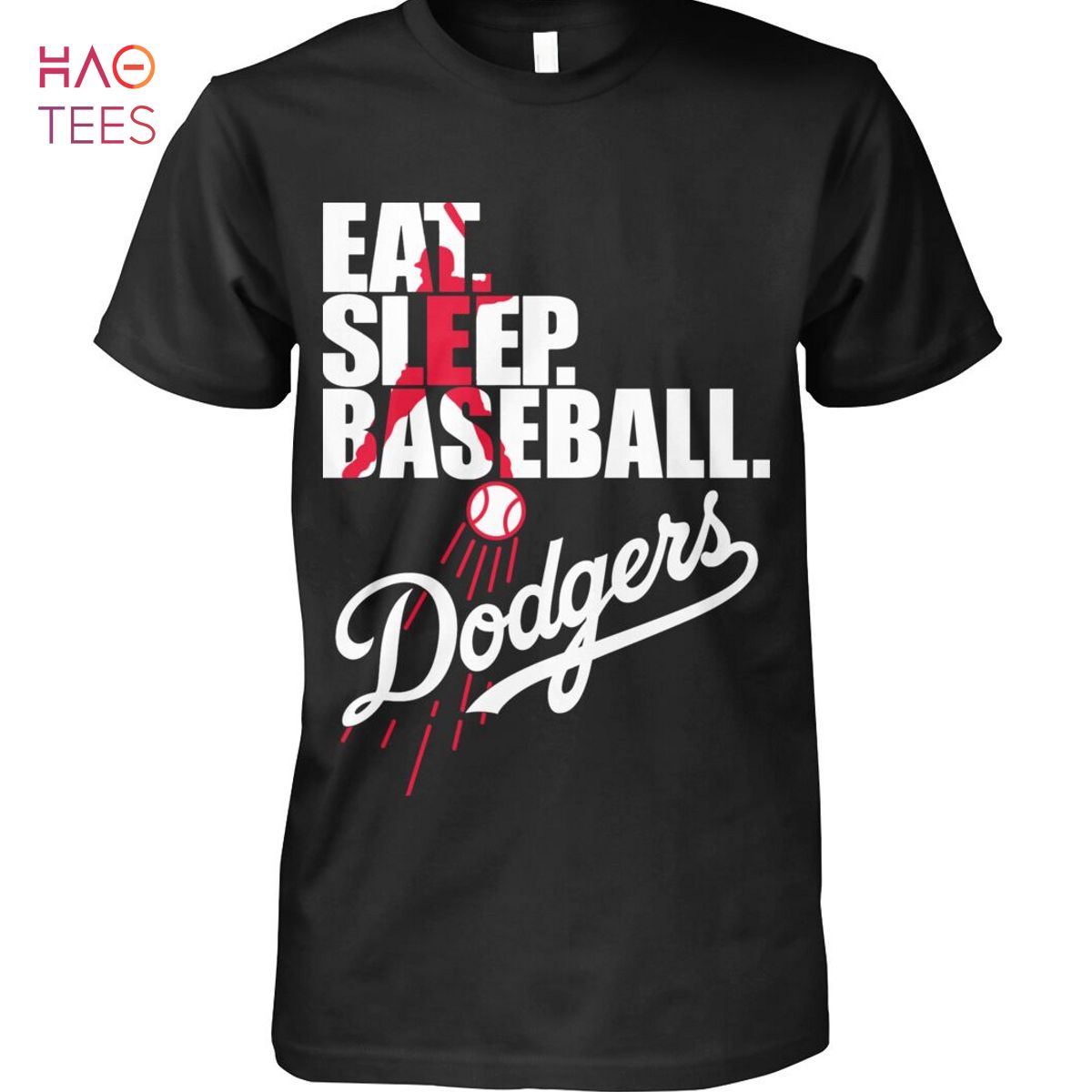 Eat Sleep Baseball Los Angeles Dodgers T Shirt