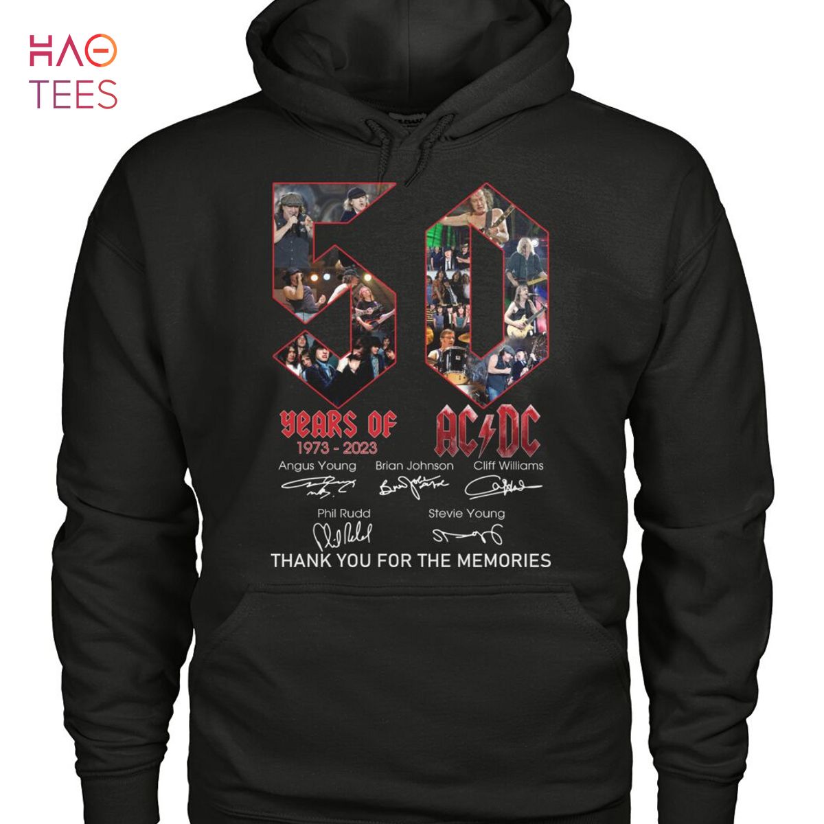 50 Year Of 1973 2023 AC DC Thank You For The Memories T-Shirt 50 Year Of 1973 2023 AC DC Thank You For The Memories T-Shirt