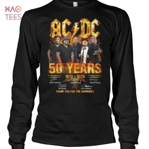AC DC 50 Years 1973-2023 Thank You For The Memories T-Shirt