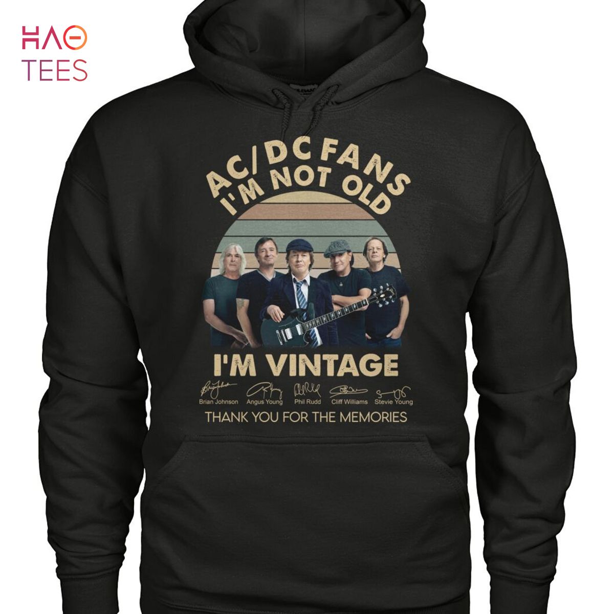 AC DC Fans Im Not Old Im Vintage Thank You For The Memories T-Shirt AC DC Fans Im Not Old Im Vintage Thank You For The Memories T-Shirt