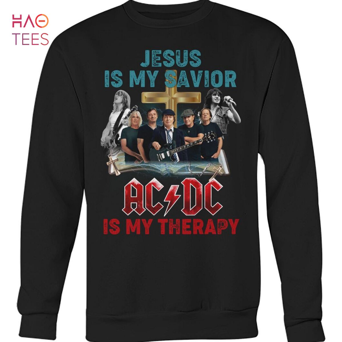 jesus ac dc shirt